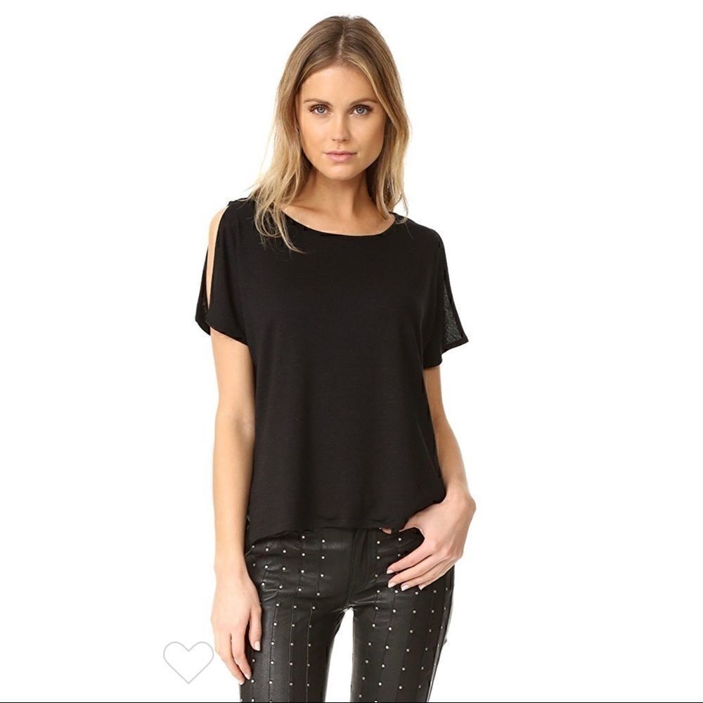 Rag & Bone Jean Mia Split Sleeve Tee